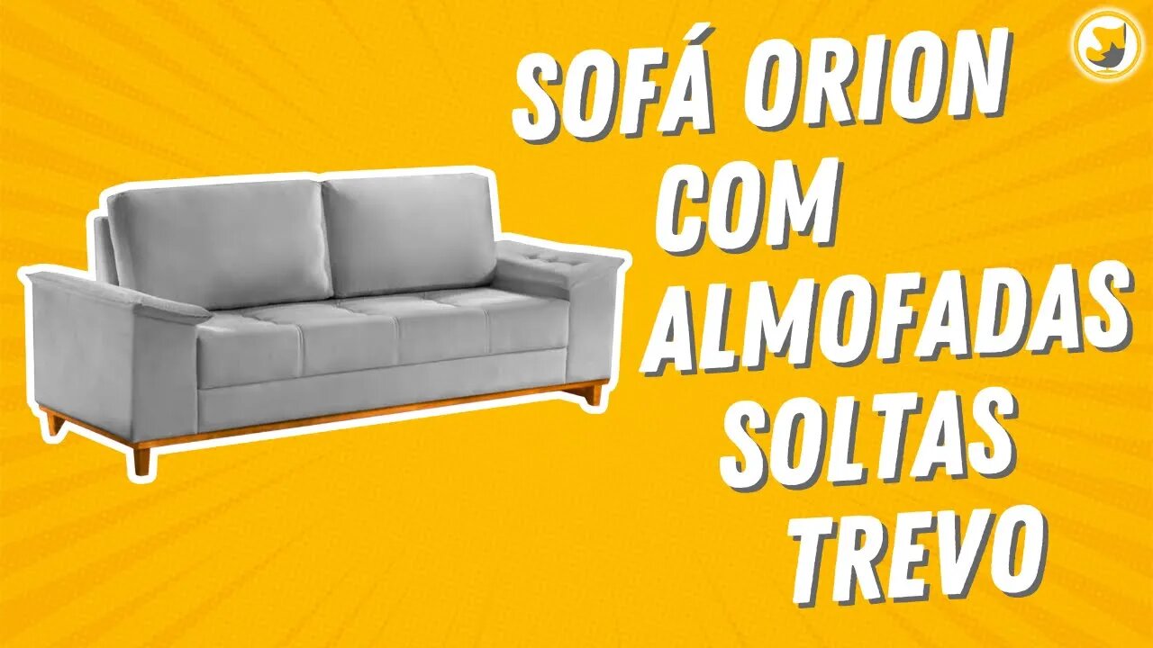 Sofá Orion com Almofadas Soltas Trevo