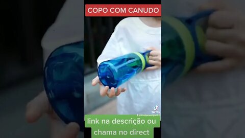 Copo Com Canudo De Água Para Criança