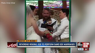 Reverend could lose his church after officiating same sex weddings