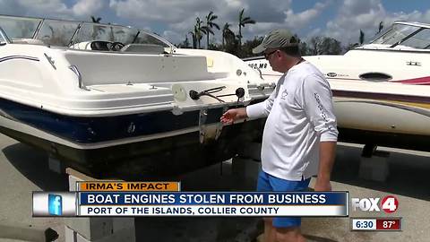 Thieves target boats dry-docked for Hurricane Irma