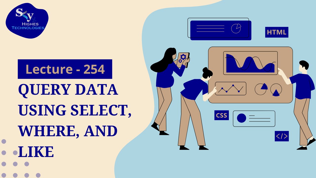 254. Query data using SELECT, WHERE, and LIKE | Skyhighes | Web Development