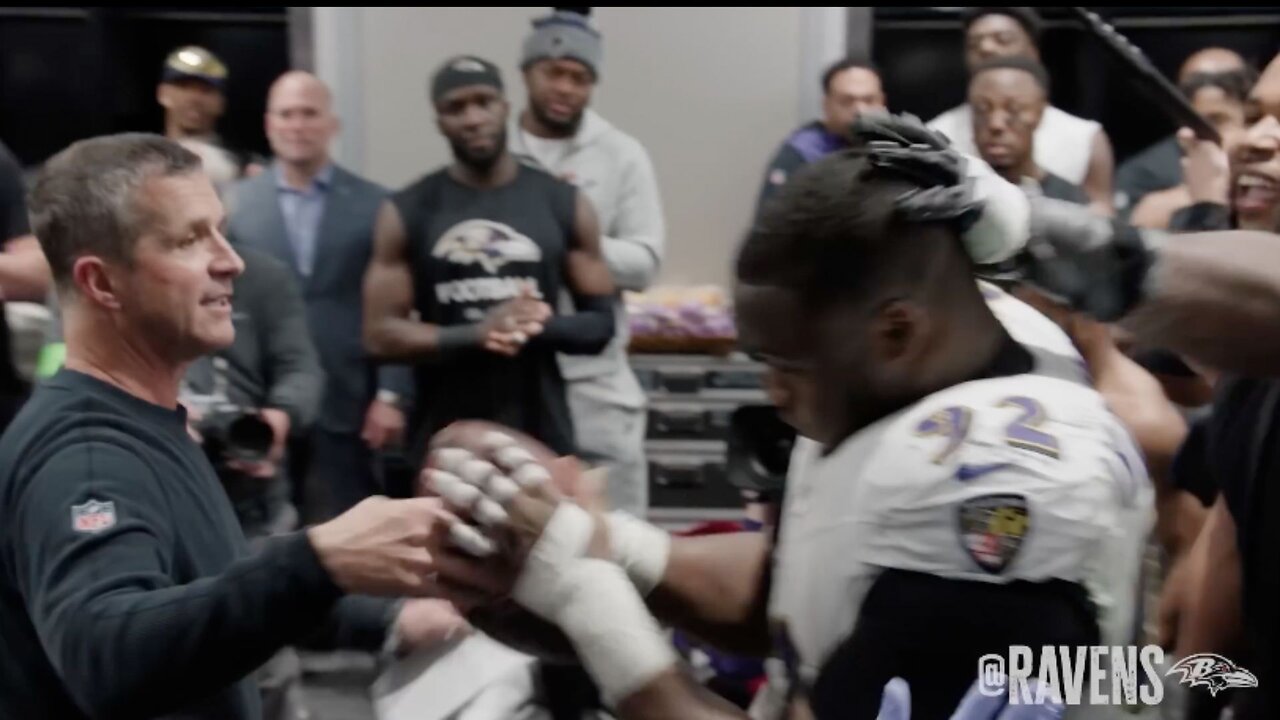 John Harbaugh's Locker Room Speech After Beating Jaguars | Baltimore Ravens