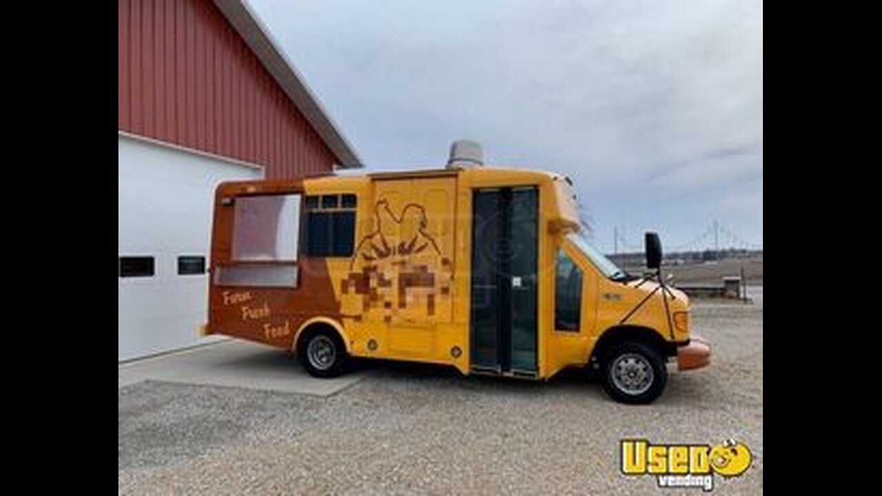 2003 Ford E450 Super Duty All-Purpose Food Truck with Fire Suppression System for Sale in Iowa!