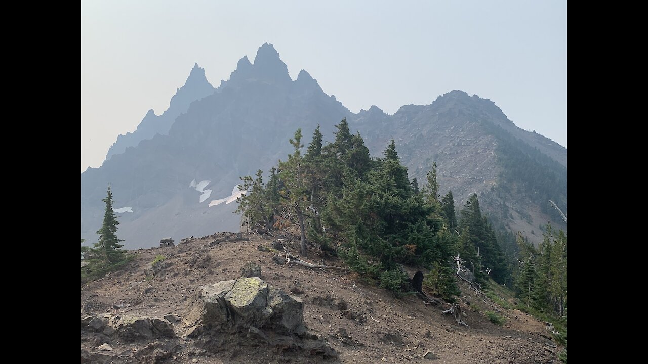 Mount Jefferson Wilderness - Final approach thru Alpine Wonderland to Three Fingered Jack Mountain