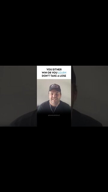 Win or Learn 👀 #mindset #entrepreneur #ecommerce