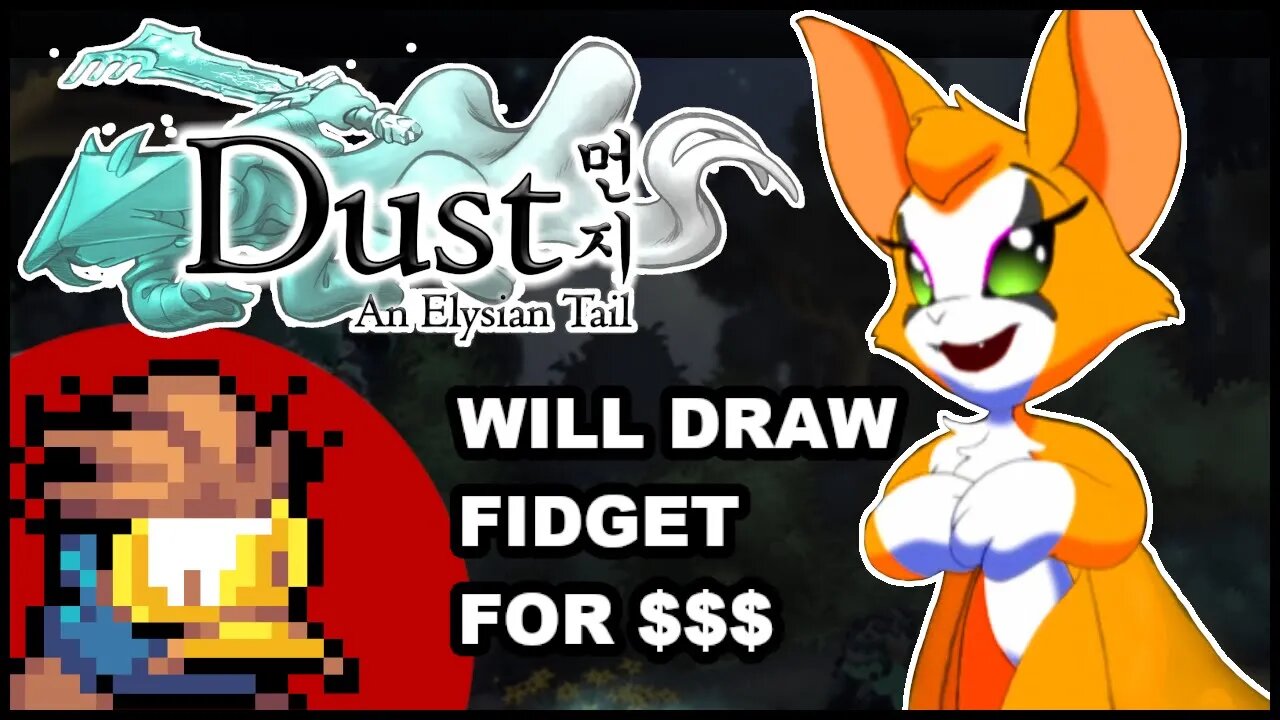 will draw thicc Fidget thighs for money in DUST: AN ELYSIAN TAIL