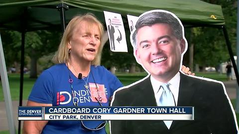 Cardboard Cory Protest