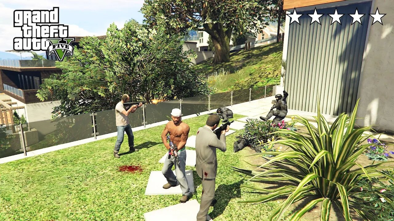 GTA 6 - Franklin, Michael and Trevor's Five Star Escape # 141