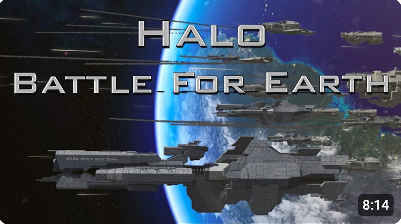 Halo: Final battle for Earth (Epic CGI space battle)