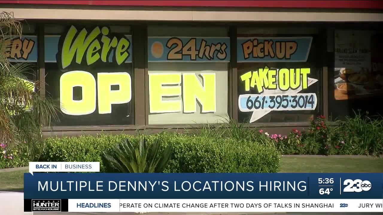 Kern Back in Business: Denny's hosting job fair on Wednesday