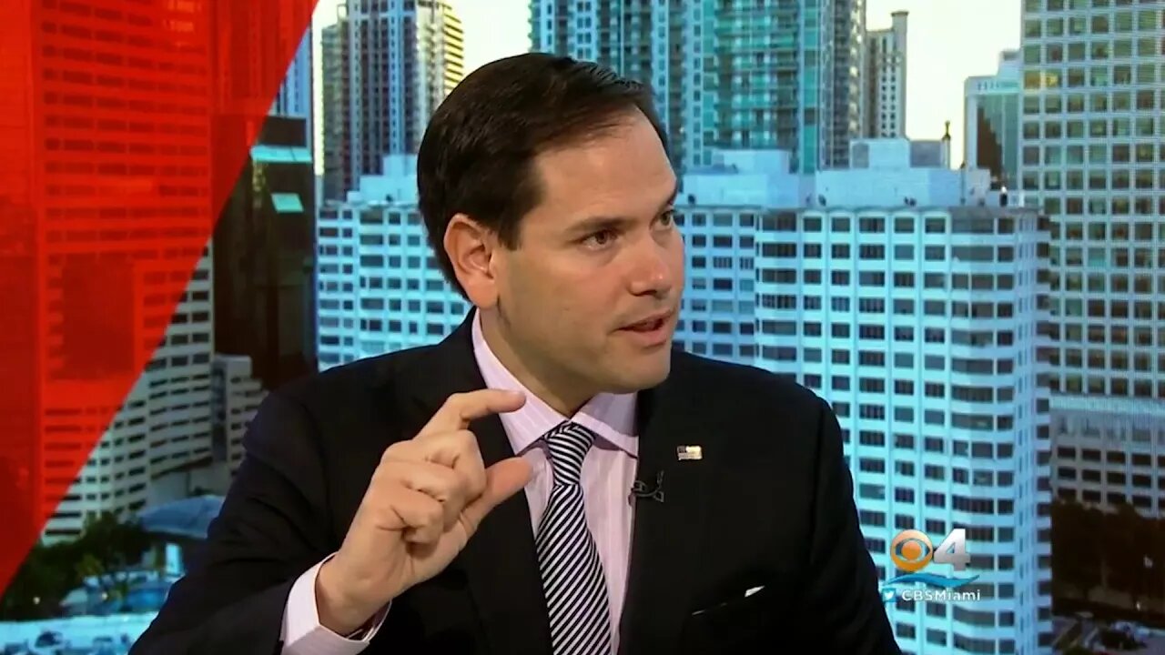 Rubio talks with CBS 4 Miami's Jim DeFede