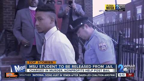 Morgan State student posts bail, accused in fatal stabbing