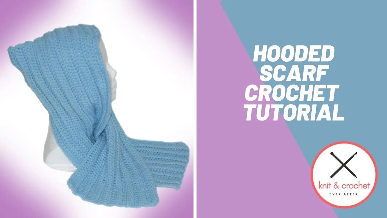 Left Hand Free Crochet Pattern Hooded Scarf Workshop Part 2