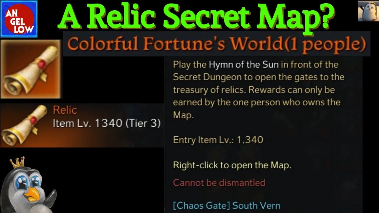 A Relic Secret Map? Your Gold Worries are GONE with this Amazing 1 person Map!
