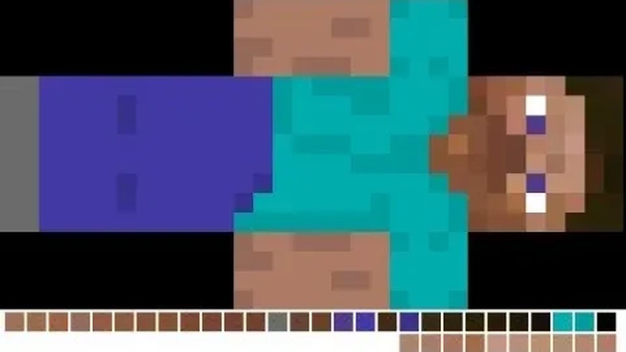 silly way i find unique colors in an image like herobrine steve via substitution