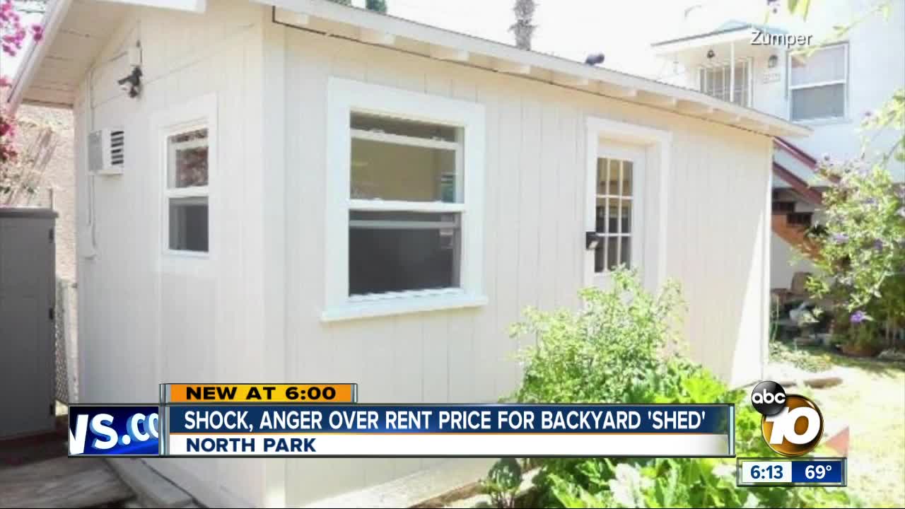 For rent: North Park shed listed for $1,050 per month