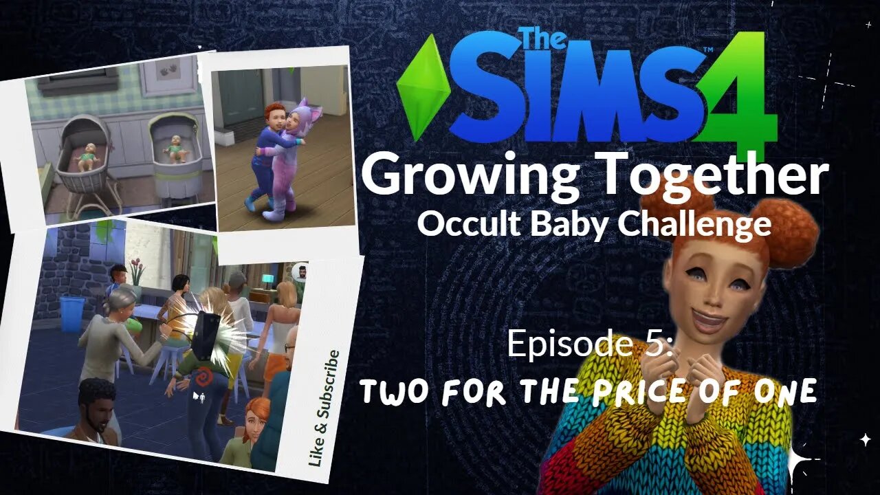 Sims 4 Growing Together Occult Baby Challenge | Two For The Price of One