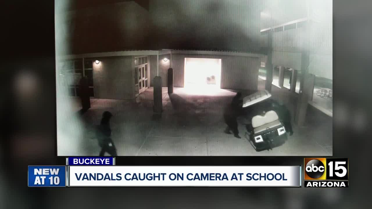 Vandals caught on camera at Buckeye Union High School