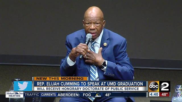 Rep. Elijah Cummings to speak at UMD's winter commencement