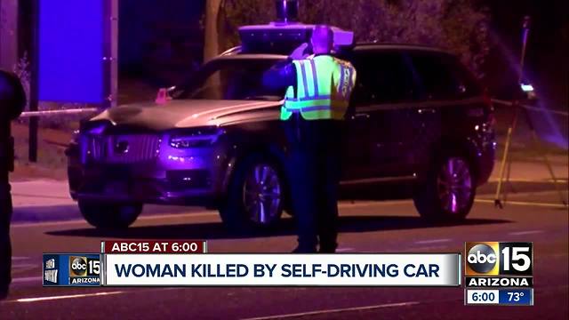 Woman killed by self-driving Uber in Tempe