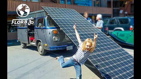 This is a Fully Solar Powered Electric VW Bus