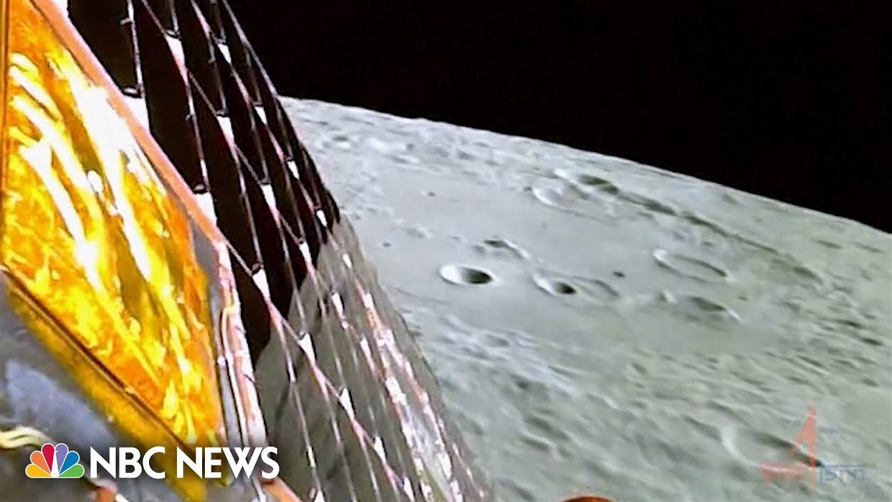 Watch: The moon's surface from India's lunar probe at it flies to landing zone