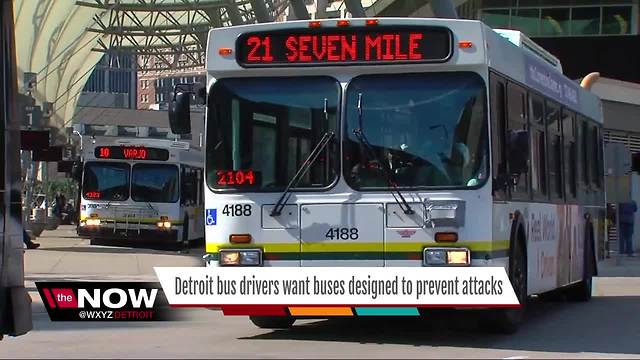 Detroit bus drivers seek to redesign buses for protection