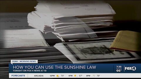 How you can use the Sunshine Law to request documents