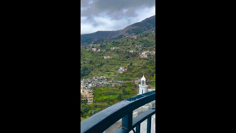 Cloudy Mountain View and beautiful weather in Northern areas of Pakistan