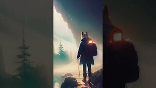 🎶 Misty Night Reflections 🌲🐾 Relax with Lofi Beats #shorts