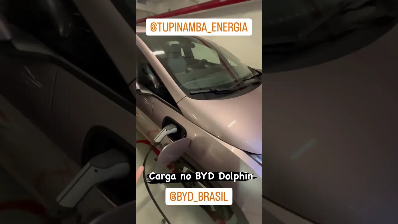 Carregando BYD Dolphin pela primeira vez #mobilidadeeletrica #carregamento #elétrico #byd #dolphin