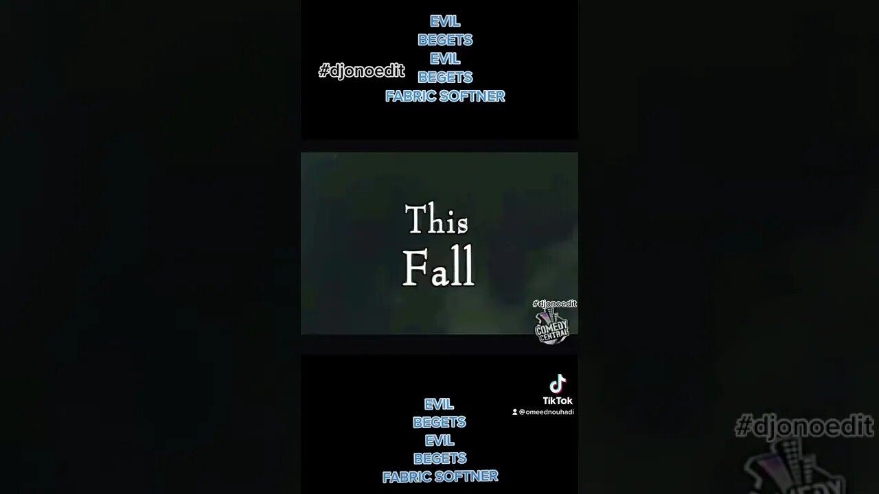 Evil Begets Evil Begets Fabric Softener #trailer #djonoedit #omeednouhadi #onoedit #funny #freddy