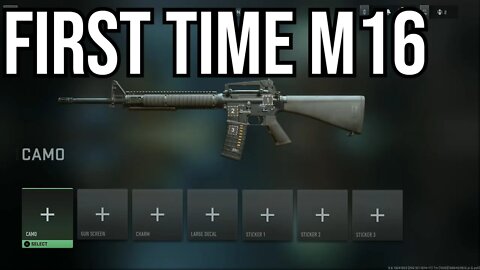 First Time Using the M16 in Call of Duty: Modern Warfare II