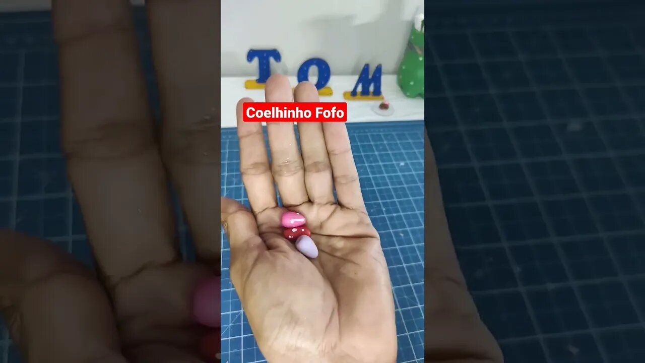 Coelhinho Fofo na cestinha, monte você mesmo #shorts #diy #artesanato #biscuit