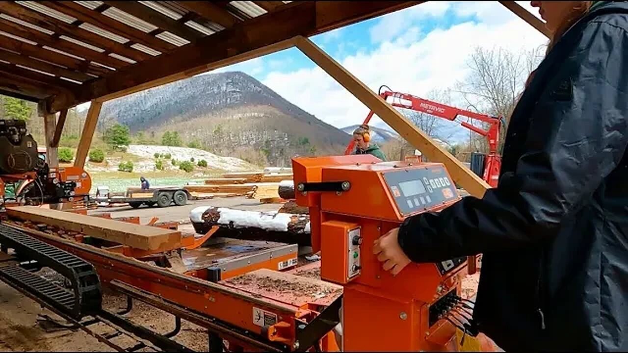 Running the Woodmizer and doing firewood deliveries