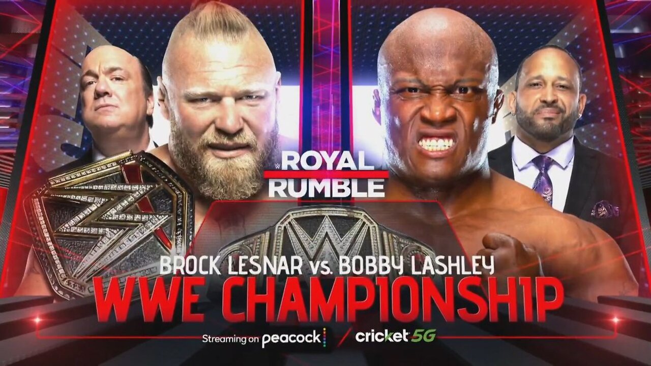 (Watch Along Only) WWE Royal Rumble 2022 Brock Lesnar Vs. Bobby Lashley Reaction