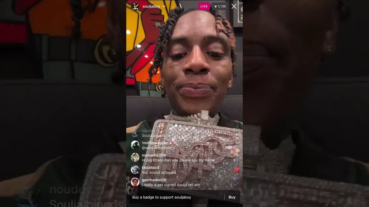 SOULJA BOY IG LIVE: Soulja Tells His Prison Experience Story & Came Out Ran The Bag Up (15/03/23)