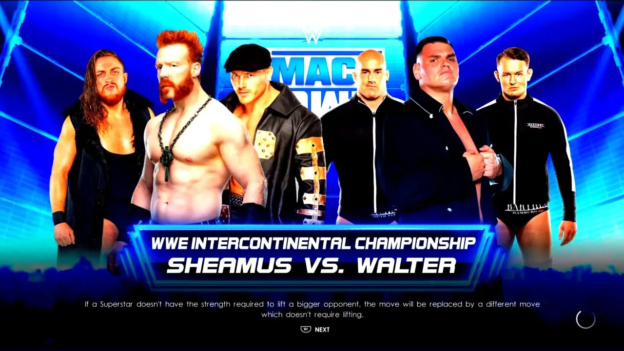 WWE Friday Night Smackdown Sheamus vs Gunther for the WWE Intercontinental Championship