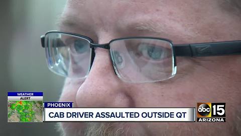 Cab driver assaulted and robbed in north Phoenix