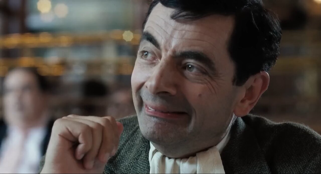 trying new dish funny reaction Mr. Bean