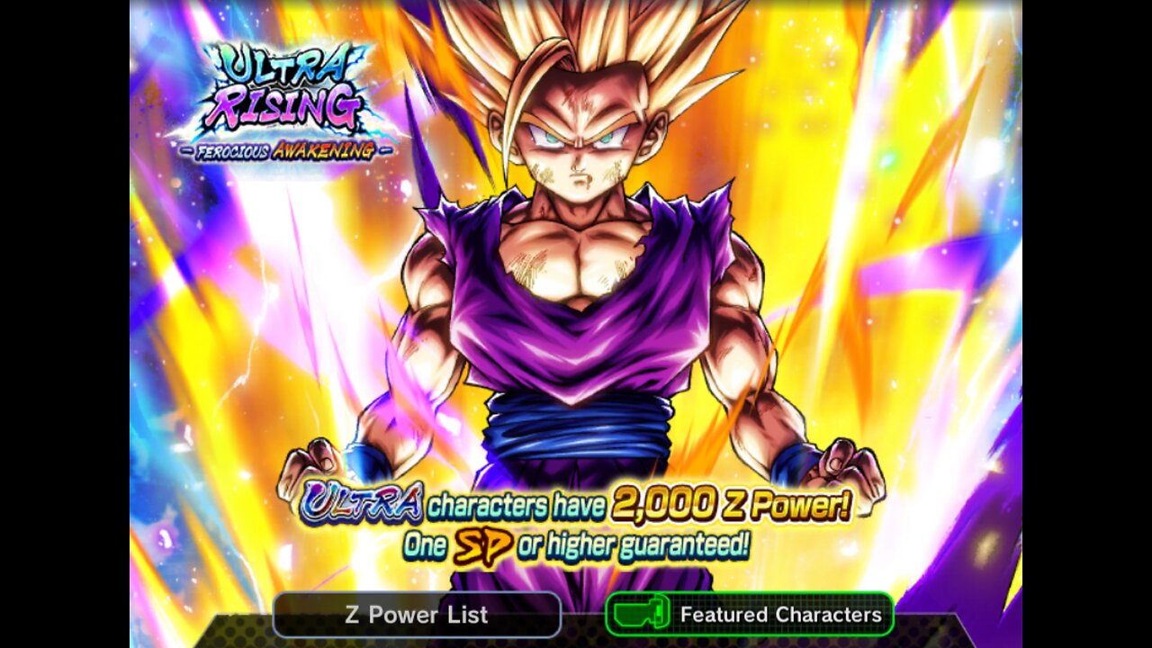 DRAGONBALL LEGENDS SUMMONS ULTRA SSJ 2 GOHAN SUMMONS!!