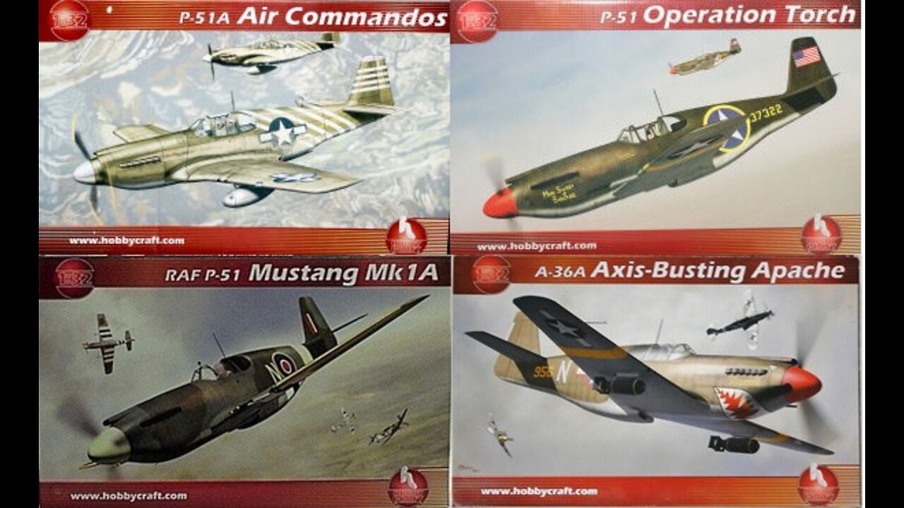 Episode 11: Old Kit Review: Hobbycraft 1/32 Allison Engine Early P-51 Mustangs