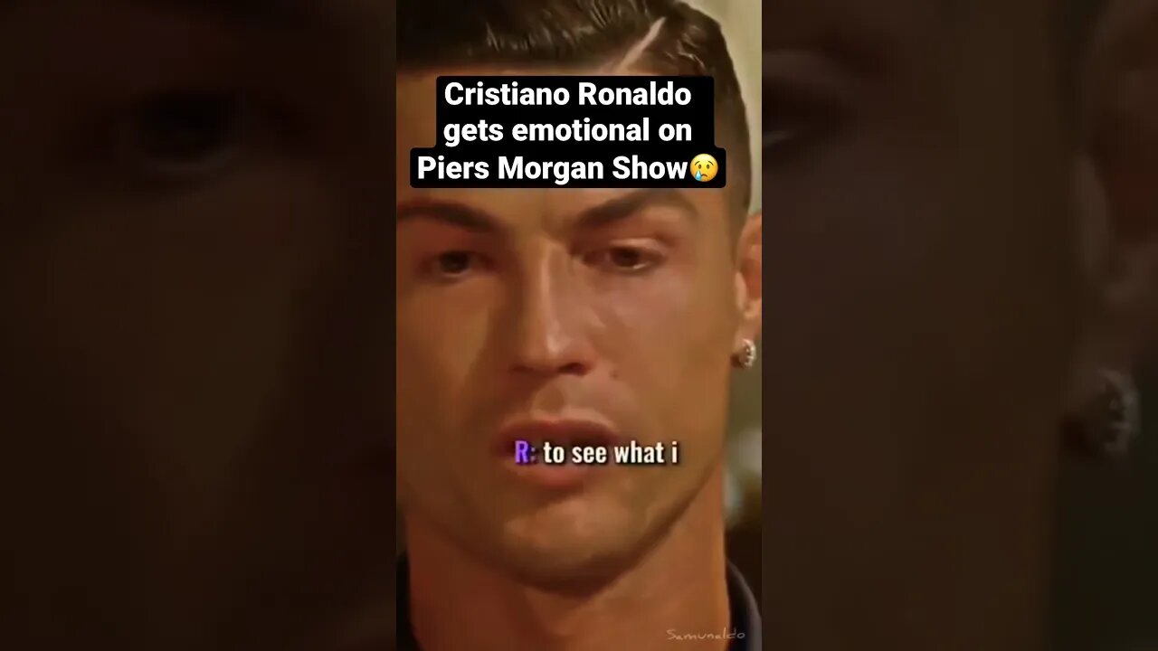 Cristiano R Cries on Piers Morgan show for being The greatest & not know it. #cr7 #cristianoronaldo