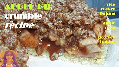 Apple Pie Crumble Recipe | Apple Crumble | EASY RICE COOKER CAKE RECIPES