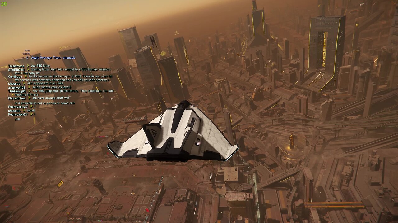 starfield flying around seamlessly..