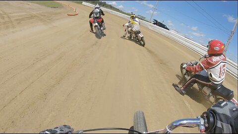 Vintage Indians Flat Track Heat Race, August 12, 2023