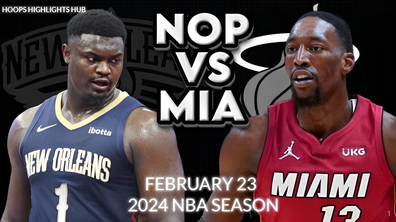 BIG FIGHT!!!! New Orleans Pelicans vs Miami Heat Full Game Highlights | Feb 23 | 2024 NBA Season