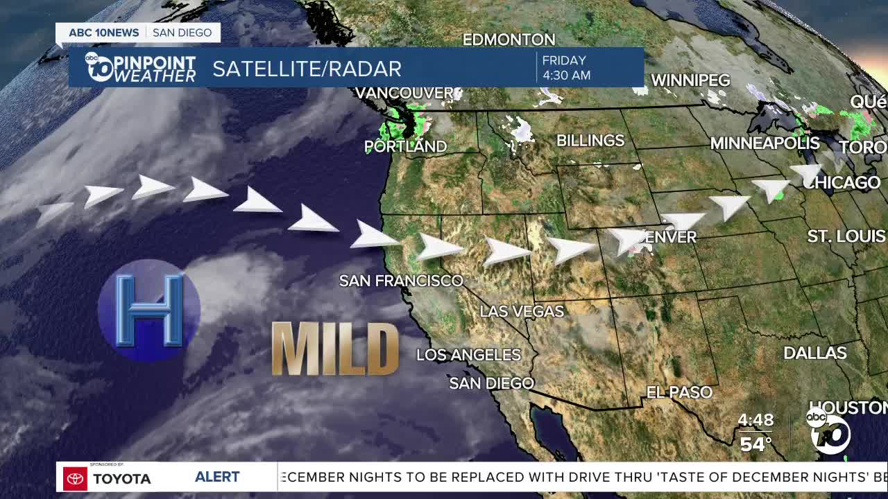 ABC 10News Pinpoint Weather with Meteorologist Megan Parry