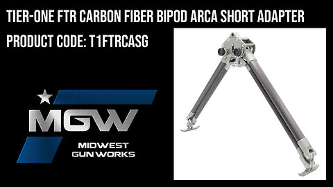 Tier-One FTR Carbon Fiber Bipod ARCA Short Adapter - T1FTRCASG