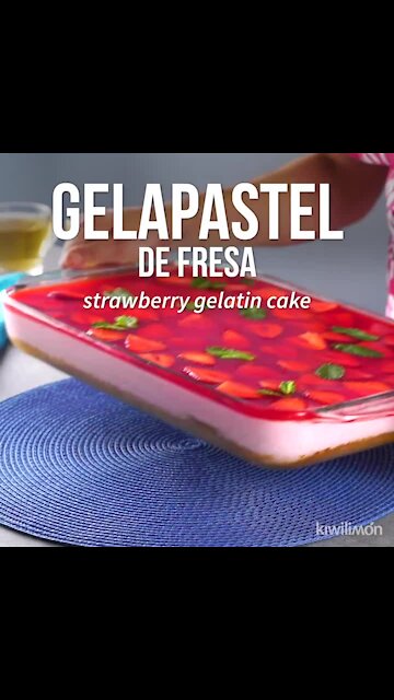 Strawberry Jello-Cake